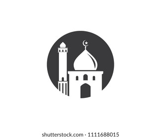 Moslem icon vector Illustration design template