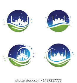 Moslem icon vector Illustration design template