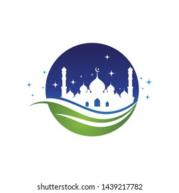 Moslem icon vector Illustration design template