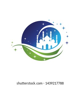 Moslem icon vector Illustration design template