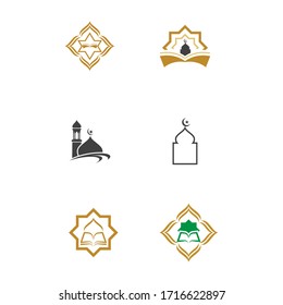 Moslem icon vector Illustration design template