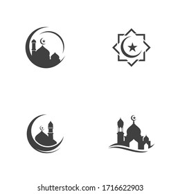 Moslem icon vector Illustration design template