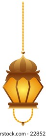 Moslem Lantern Gradients Decoration Illustration