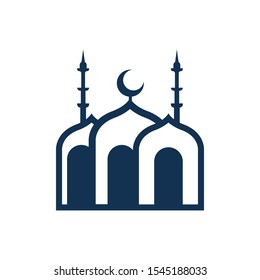 Moslem mosque icon vector Illustration design template