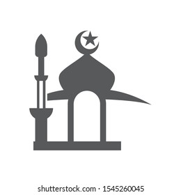 Moslem mosque icon vector Illustration design template