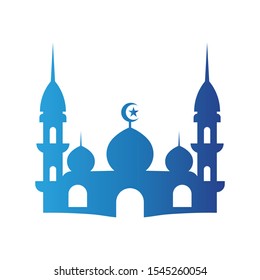 Moslem mosque icon vector Illustration design template