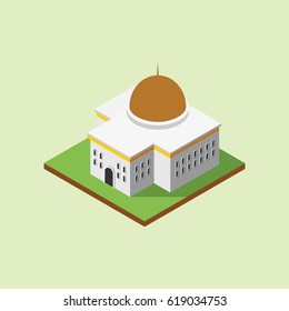 Mosque 3D Design Vector. Islamic Vector Design