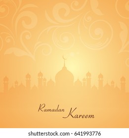 Mosque abstract background for Ramadan Kareem.