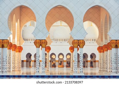 Mosque in Abu Dhabi, the capital city of the United Arab Emirate