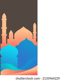 Moschee-Hintergrund-Design für Rmadan Kareem