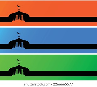Mosque background for ramadhan ro banner