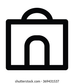 Mosque Bold Line Vector Icon 