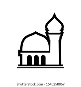 Mosque Building icon vector Illustration design template