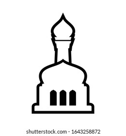 Mosque Building icon vector Illustration design template