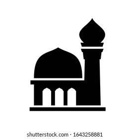 Mosque Building icon vector Illustration design template