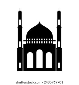 Mosque building illustration design vector