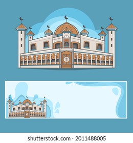 Mosque buldings vector Illustration.
For unlimited physical printing please use with an enhanced license.