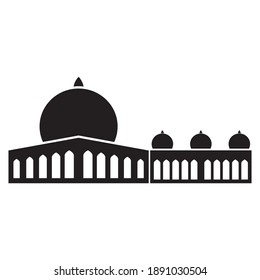 Mosque. A collection of images of mosques with various shapes and colors, suitable for various icons and logos and illustrations.