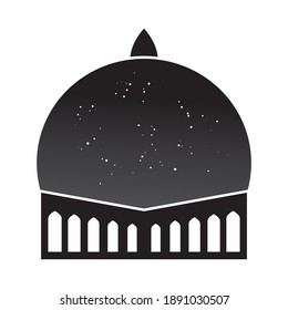 Mezquita. Colección de imágenes de mezquitas con diferentes formas y colores, aptas para varios íconos, logos e ilustraciones.