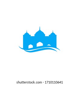 farbige Moschee-Vektorillustration einzeln