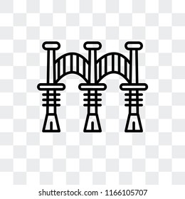 Mosque of Cordoba vector icon isolated on transparent background, Mosque of Cordoba logo concept