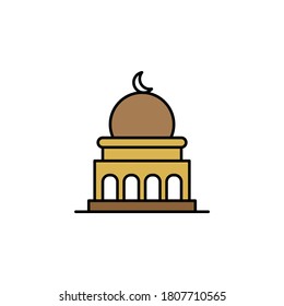 mosque, death outline icon. detailed set of death illustrations icons. can be used for web, logo, mobile app, UI, UX