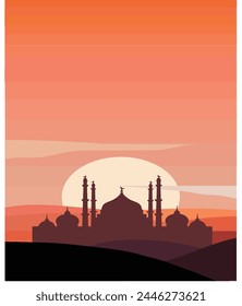 A mosque in the desert