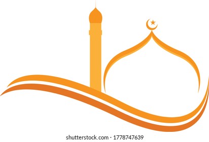Mosque desgn logo vector stock
