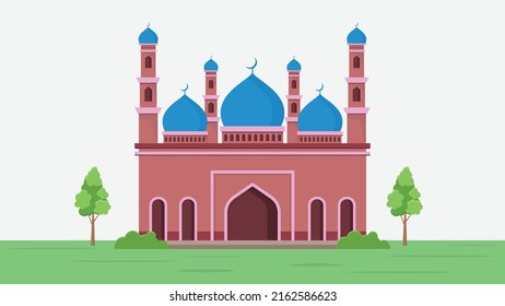 Mosque design background, vector illustration