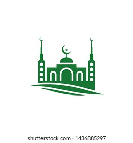 Mosque design flat vector illustration