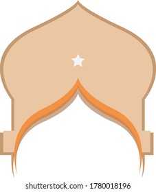 Mosque design logo vector stock