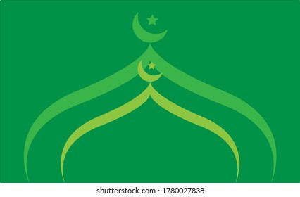 Mosque design logo vector stock  