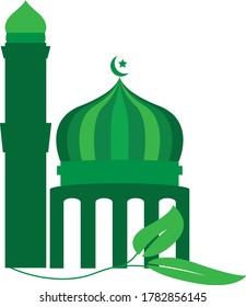 Mosque design logo vector stock