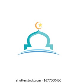 Moschee und Design für religiöse Vektorillustration
