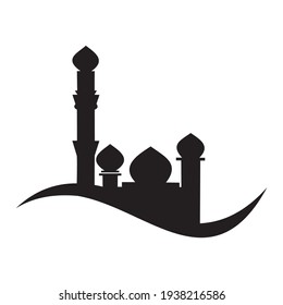 Mosque and design religious vector logo