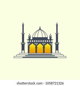 Mosque Design Template For Ramadan Kareem And Islamic Fest