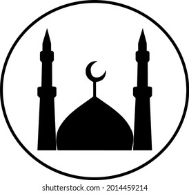 Mosque dom logo and vector