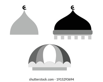 Mosque dome flaches Design mit einer Vielzahl künstlerischer Formen und Modelle 