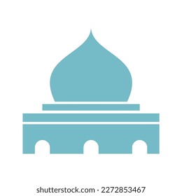 mosque dome icon Ramadan and Islamic Eid