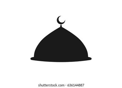 Mosque Dome Icon Vector On White Stock Vector (Royalty Free) 636144881 ...