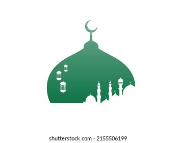 mosque dome Islam minaret tower. designs  Logo icon
