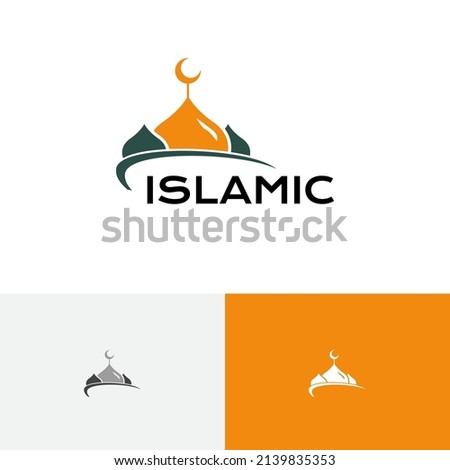 Mosque Dome Islamic Center Prayer Study Islam Muslim Community Logo