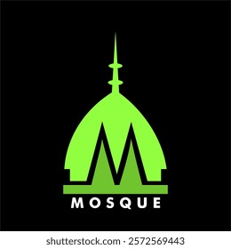 Mosque Dome logo vector for symbol of places and activities of worship