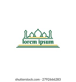 Mosque Dome Masjid Building For Islamic Religious Branding Identity Business Company