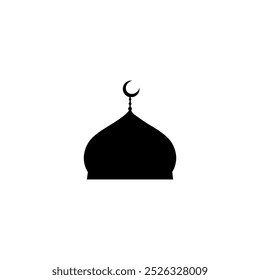 Mosque Dome Stock Illustrations vector on white background Stock Vector.
