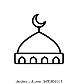 Moschee Dome, Vektorsymbol, Stockgrafik
