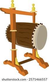 Mosque drum clipart drawing illustration 