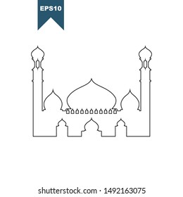 Mosque Elements of buildings illustration icons. Signs, symbols can be used for web, logo, mobile app, background 