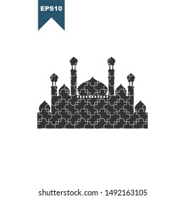 Mosque Elements of buildings illustration icons. Signs, symbols can be used for web, logo, mobile app, background 