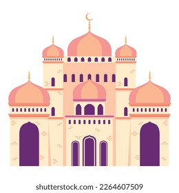 mosque facade islamic traditional icon